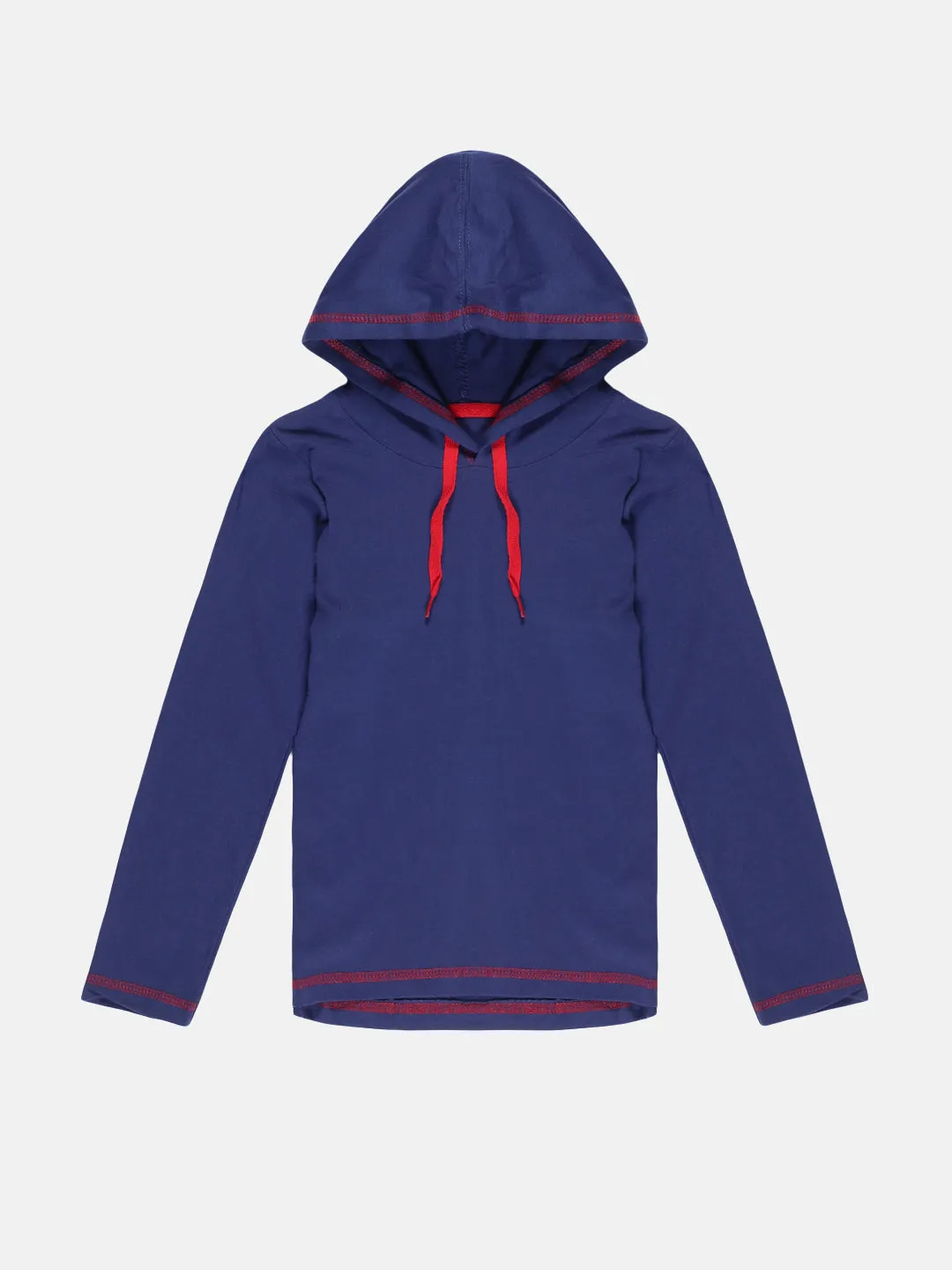 Boy's Solid Full Sleeve Hood Tee