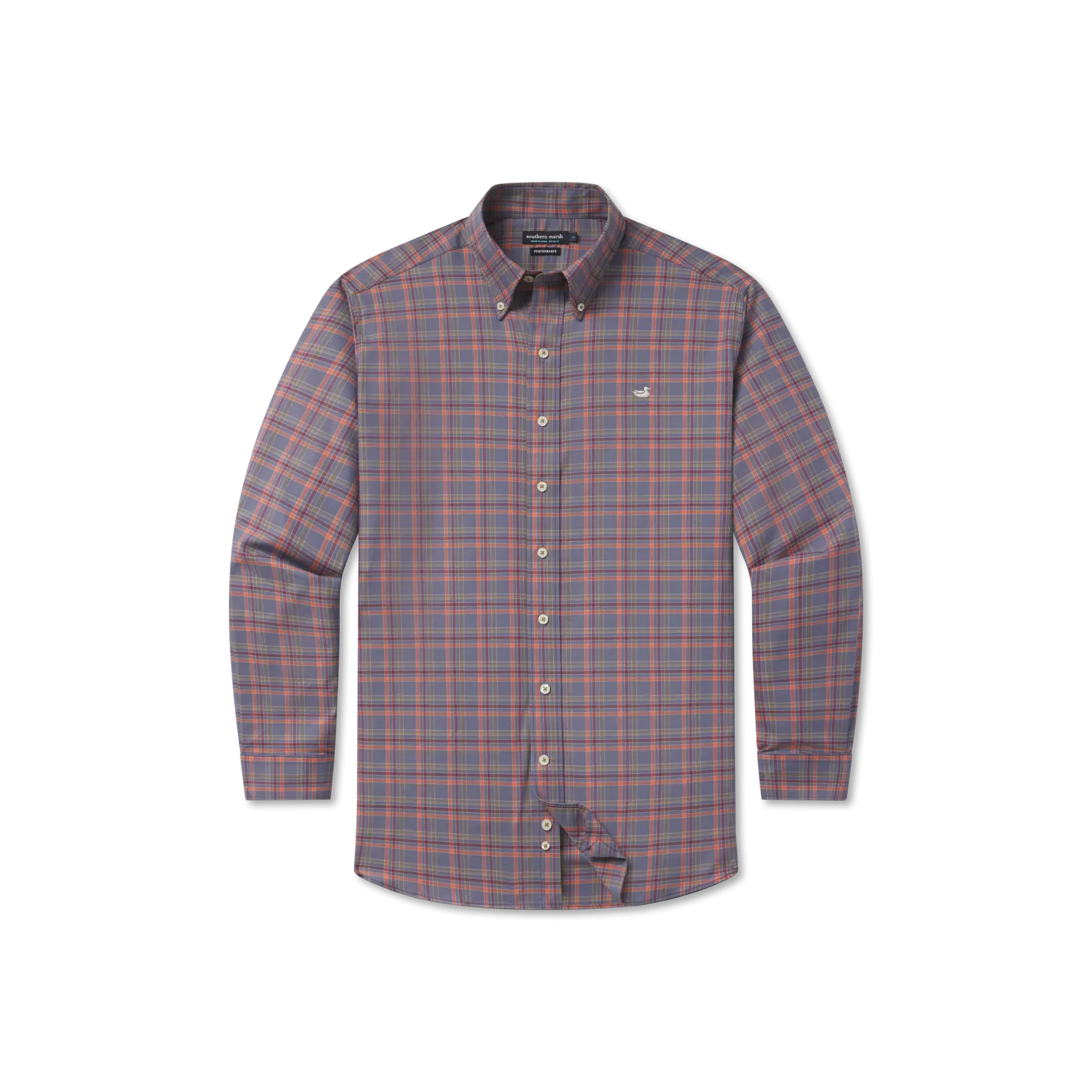 Bristol Performance Plaid Dress Shirt