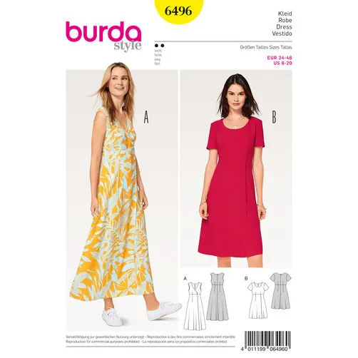 Burda Dresses 6496