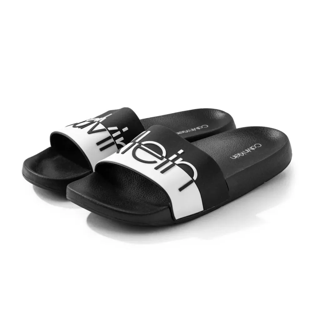 Calvin Klein Aries Slippers - BLKWHT