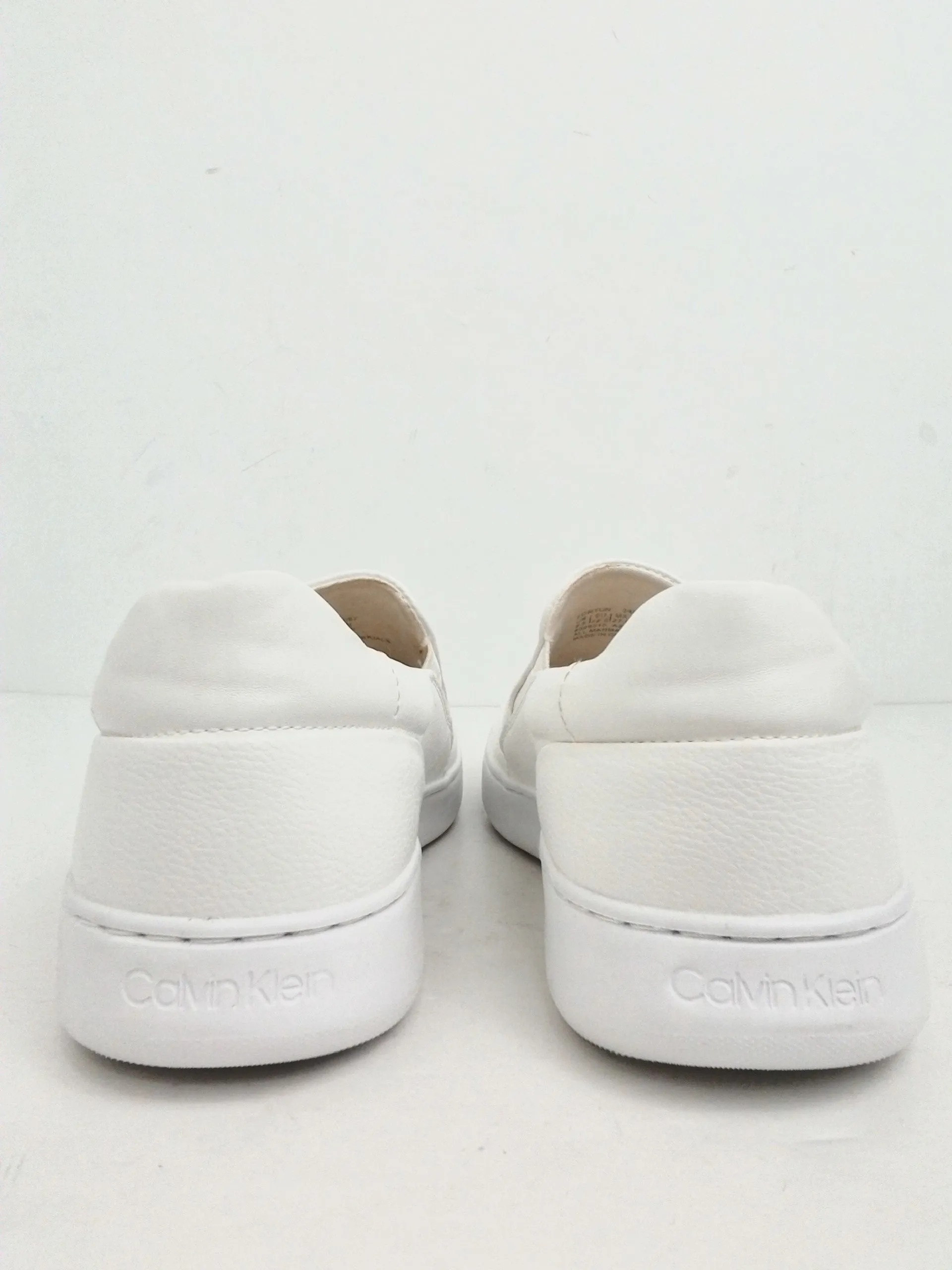 Calvin Klein Women's White Fortum Sneakers Size 9.5 M