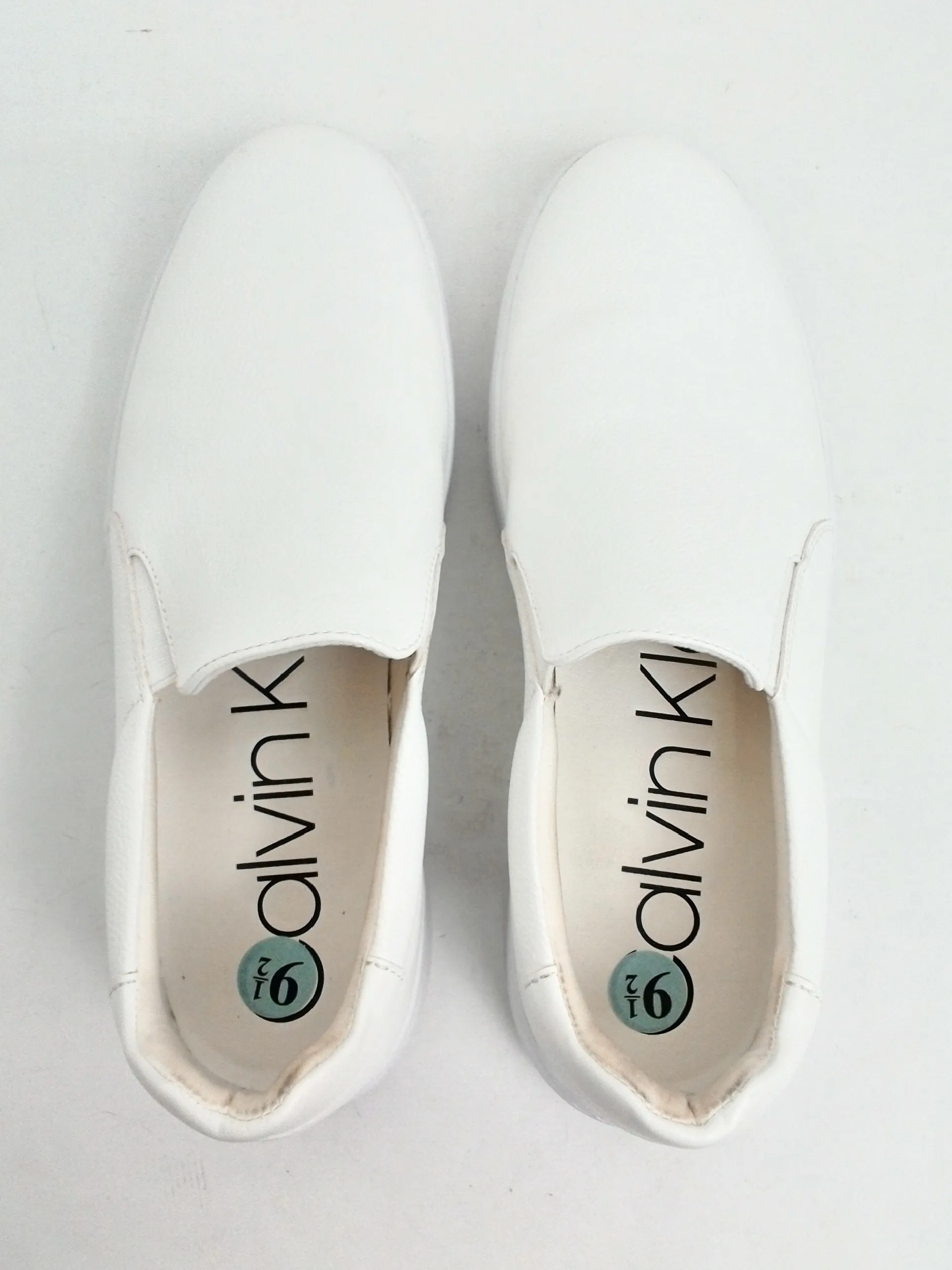 Calvin Klein Women's White Fortum Sneakers Size 9.5 M