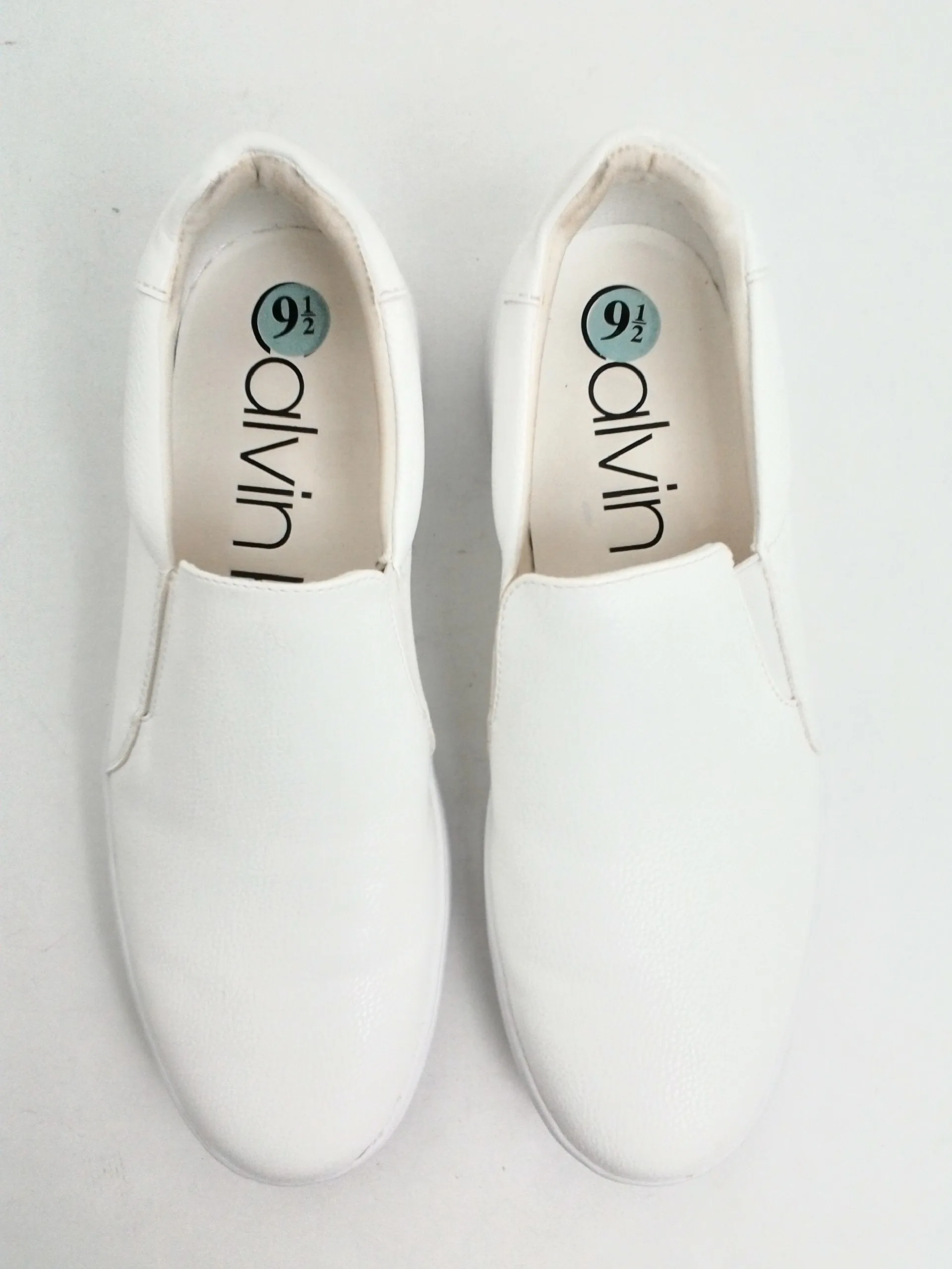 Calvin Klein Women's White Fortum Sneakers Size 9.5 M