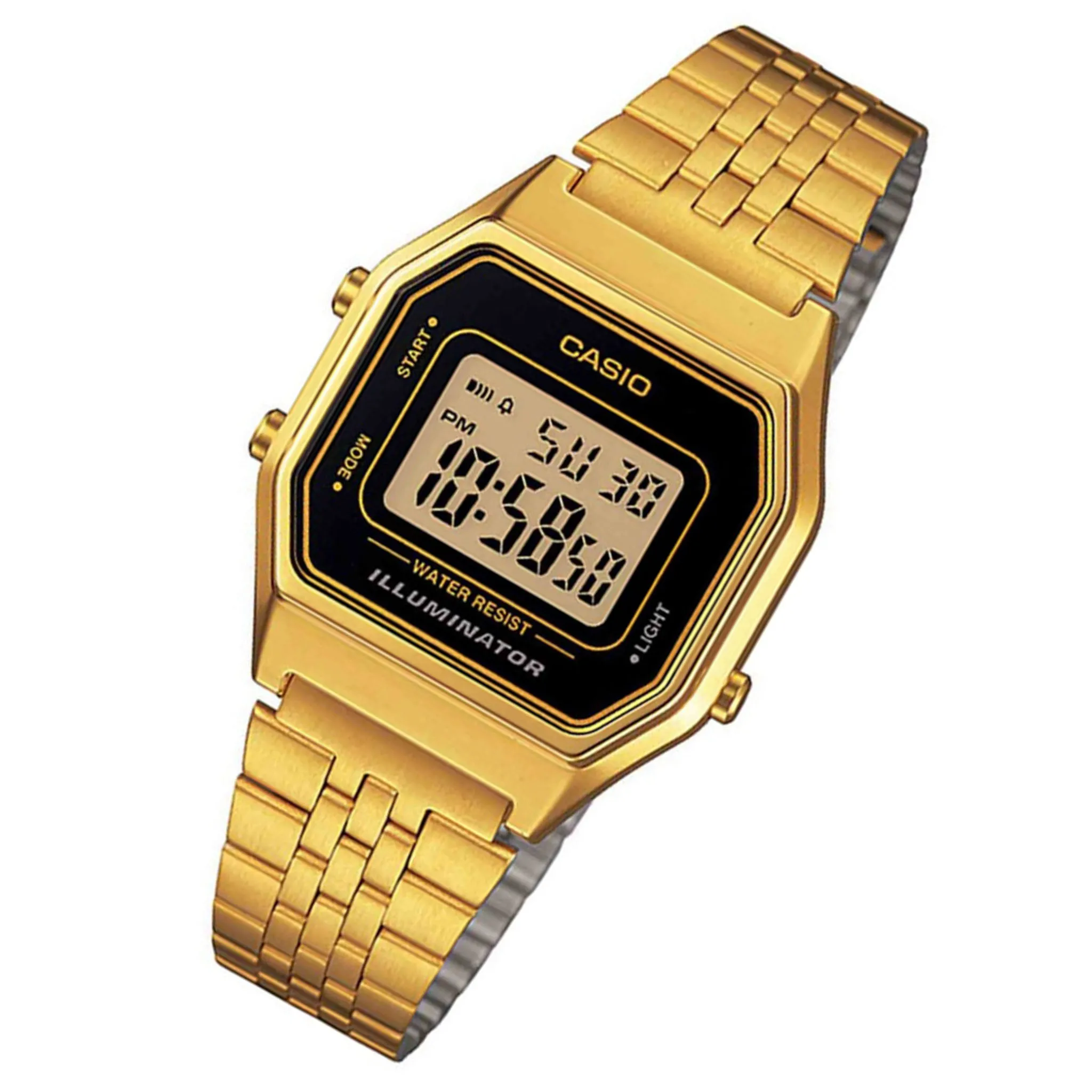 Casio Gold Steel Retro Digital Women's Watch - LA680WGA-1D