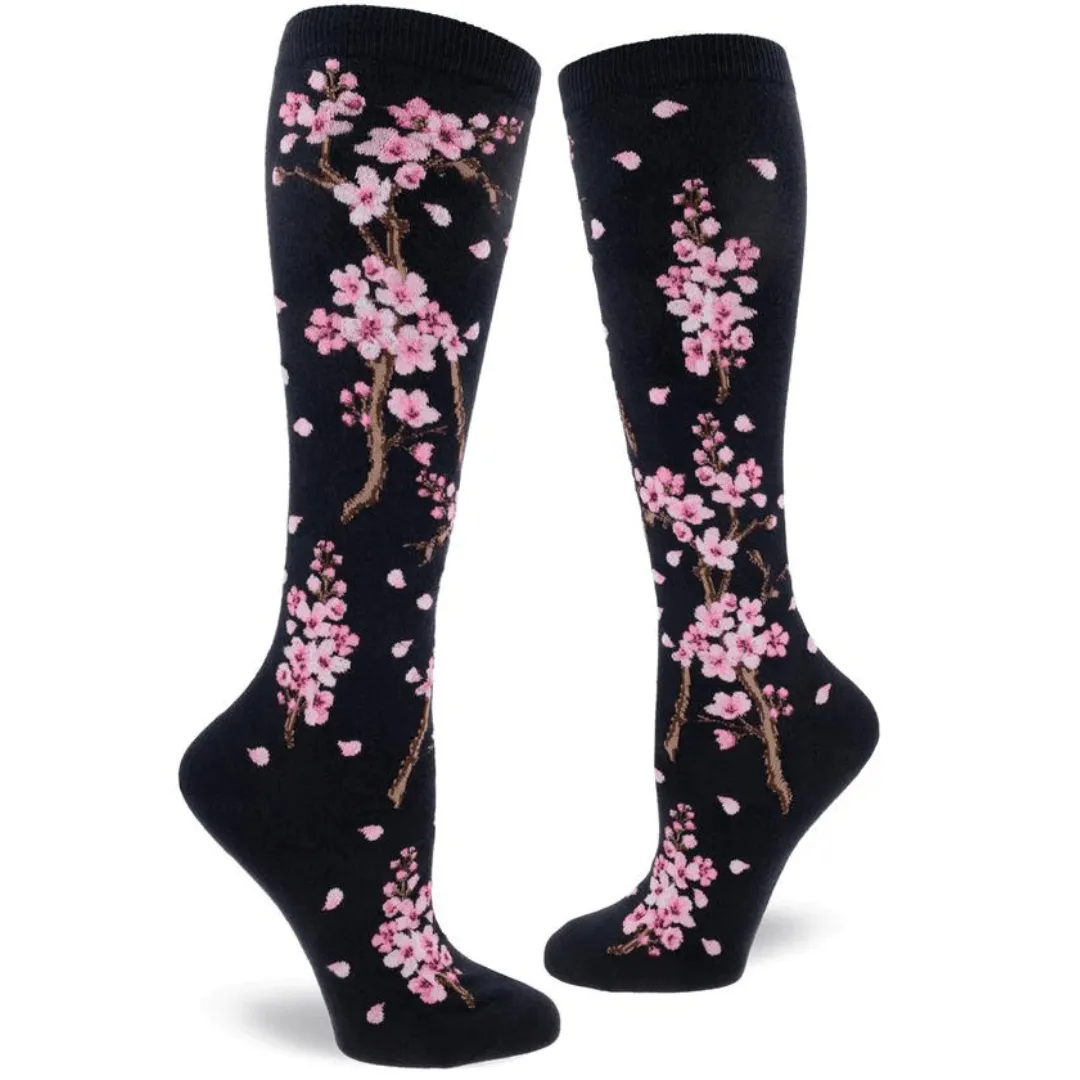 Cherry Blossom Women's Knee High Socks