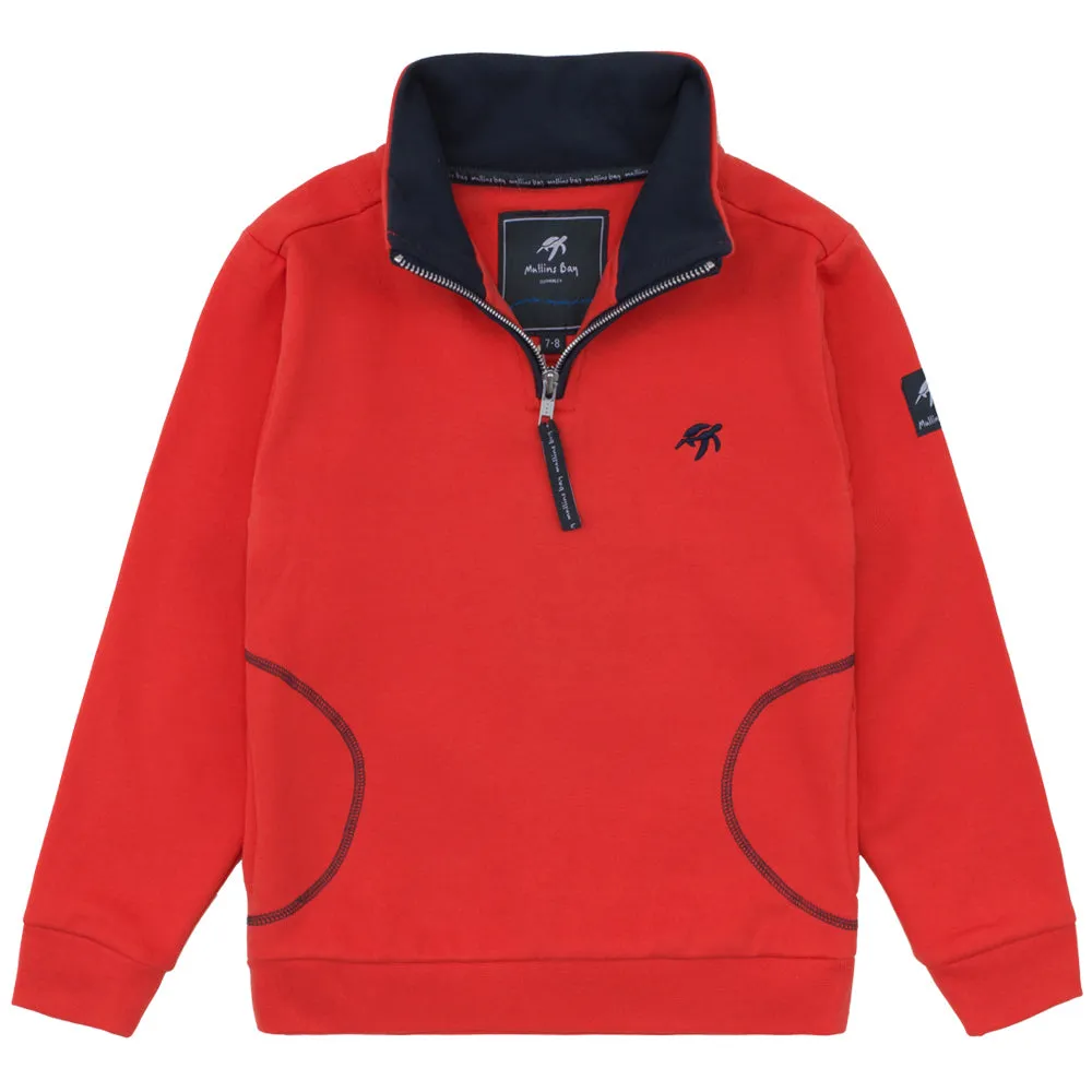 Childrens West Coast Sweatshirt - Spicy Red