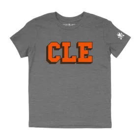 CLE College - Brown/Orange - Youth Crew T-Shirt