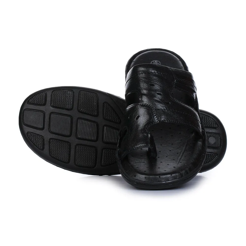 Coolers By Liberty GSL-24 Casual Black Thong Slippers For Men