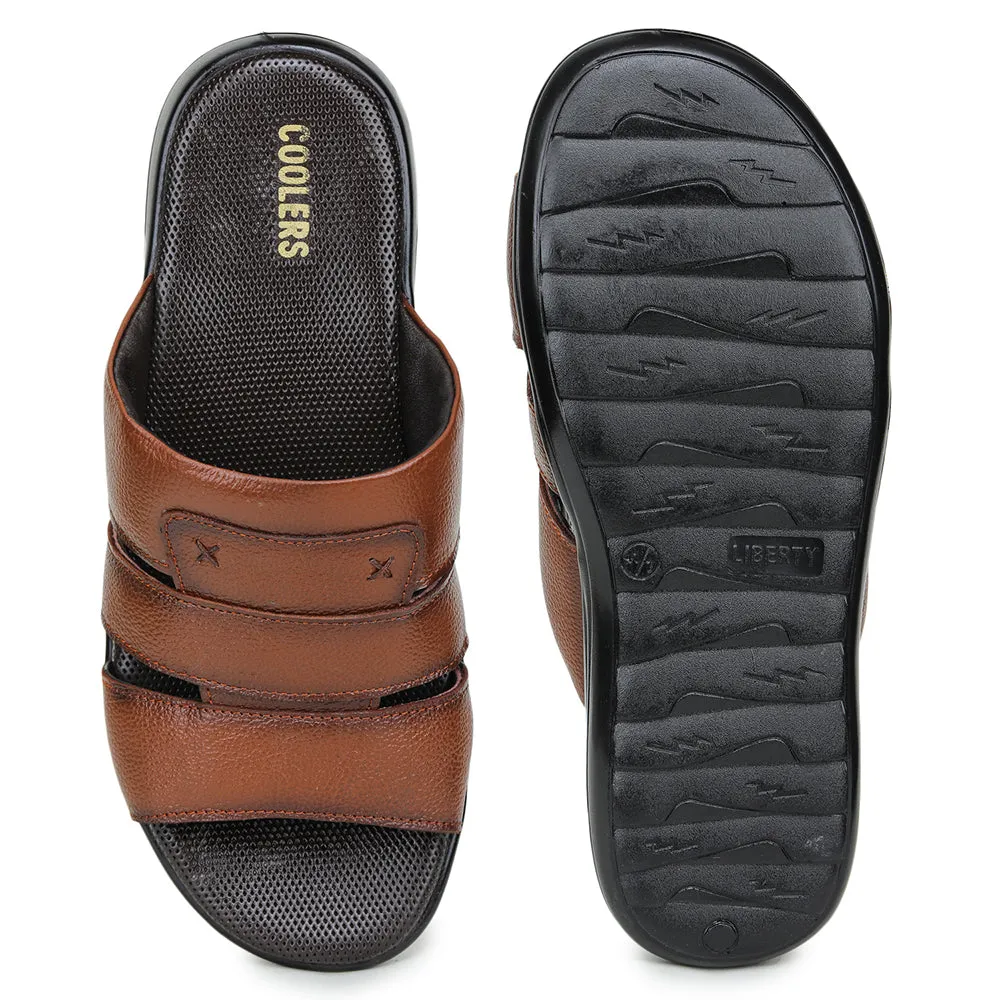 Coolers By Liberty HOL-66 Casual Tan Slippers For Men