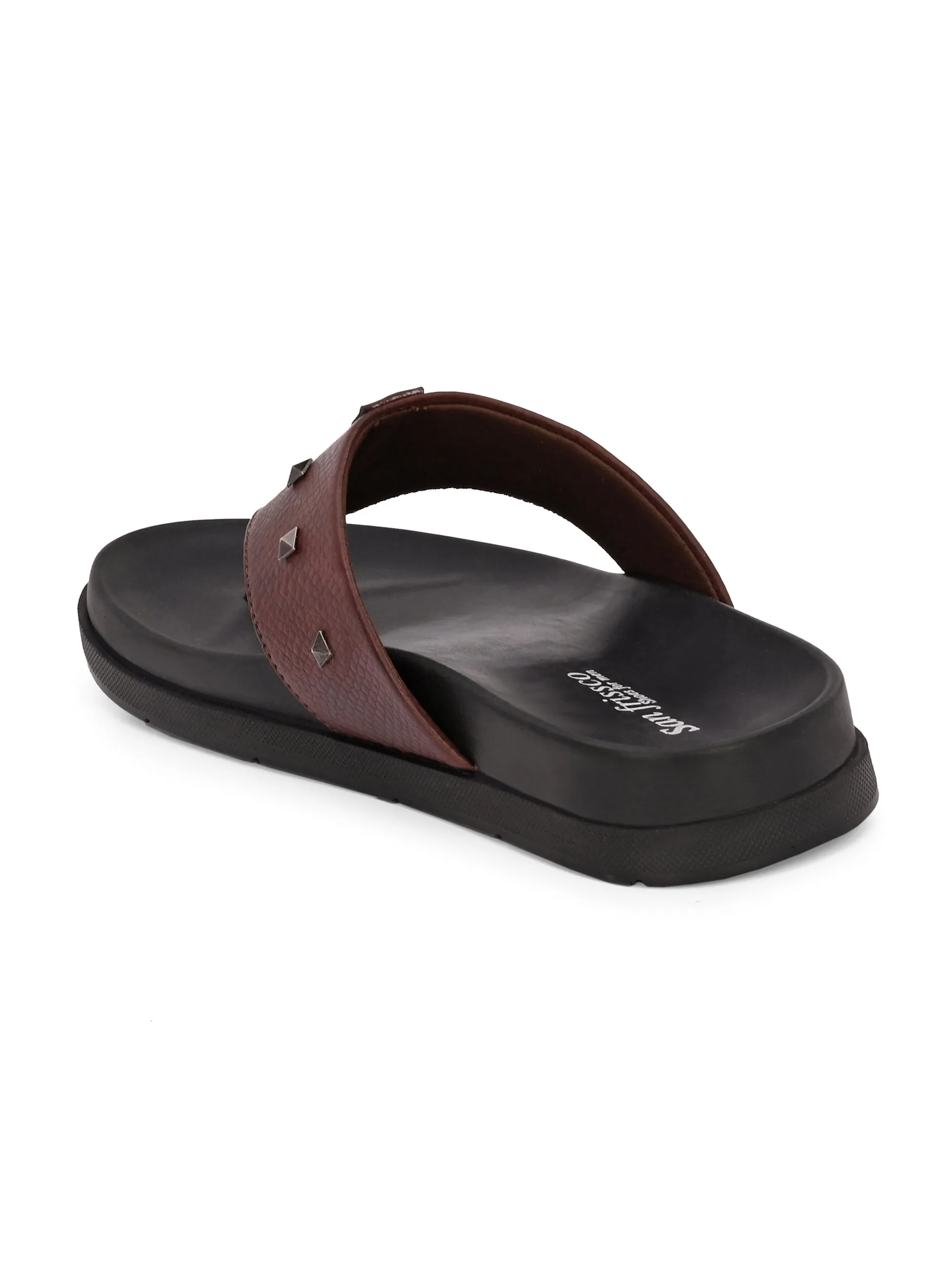 Cornell Brown Thong Slippers