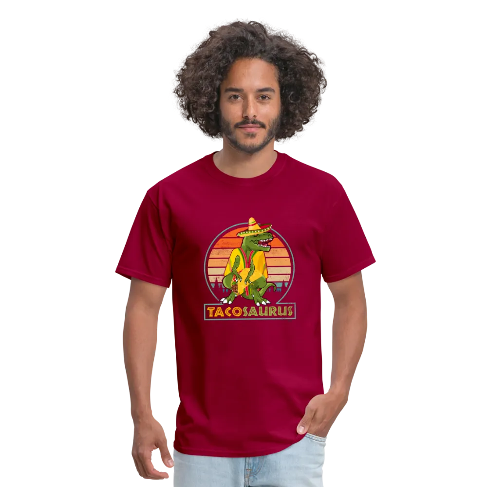 Dino-mite Taco Time: The Hilarious 'Tacosaurus' Tyrannosaurus Taco Tee