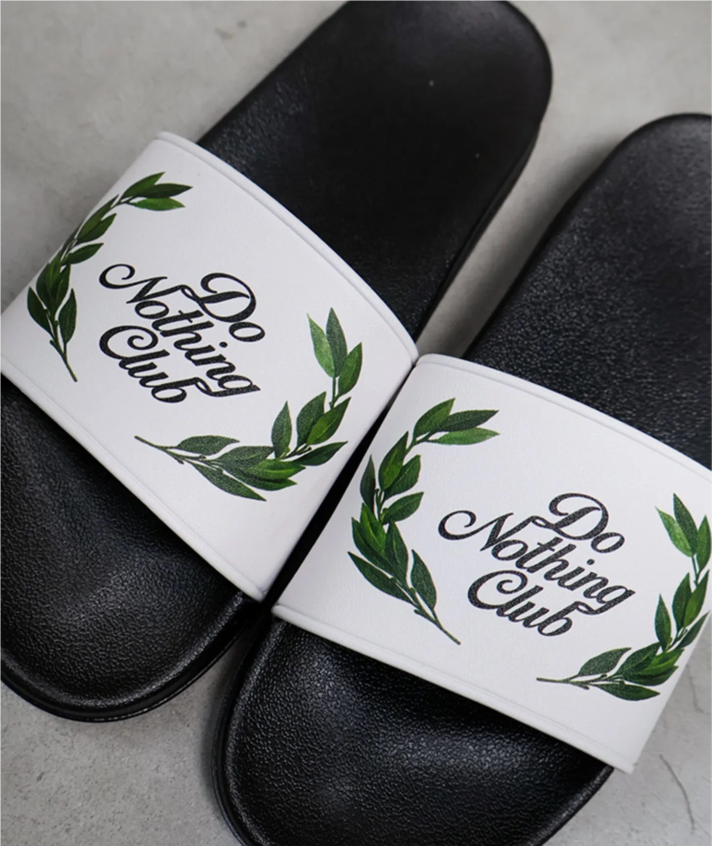 Do Nothing Club Slippers - Black