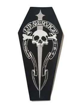 Embroidered Coffin Back Patch