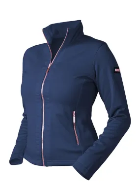 EQUESTRIAN STOCKHOLM LAGOON BLUSH FLEECE JACKET