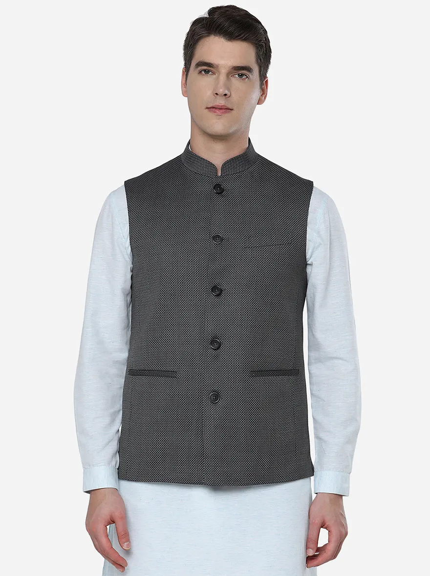 Grey & White Modi Jacket | JadeBlue