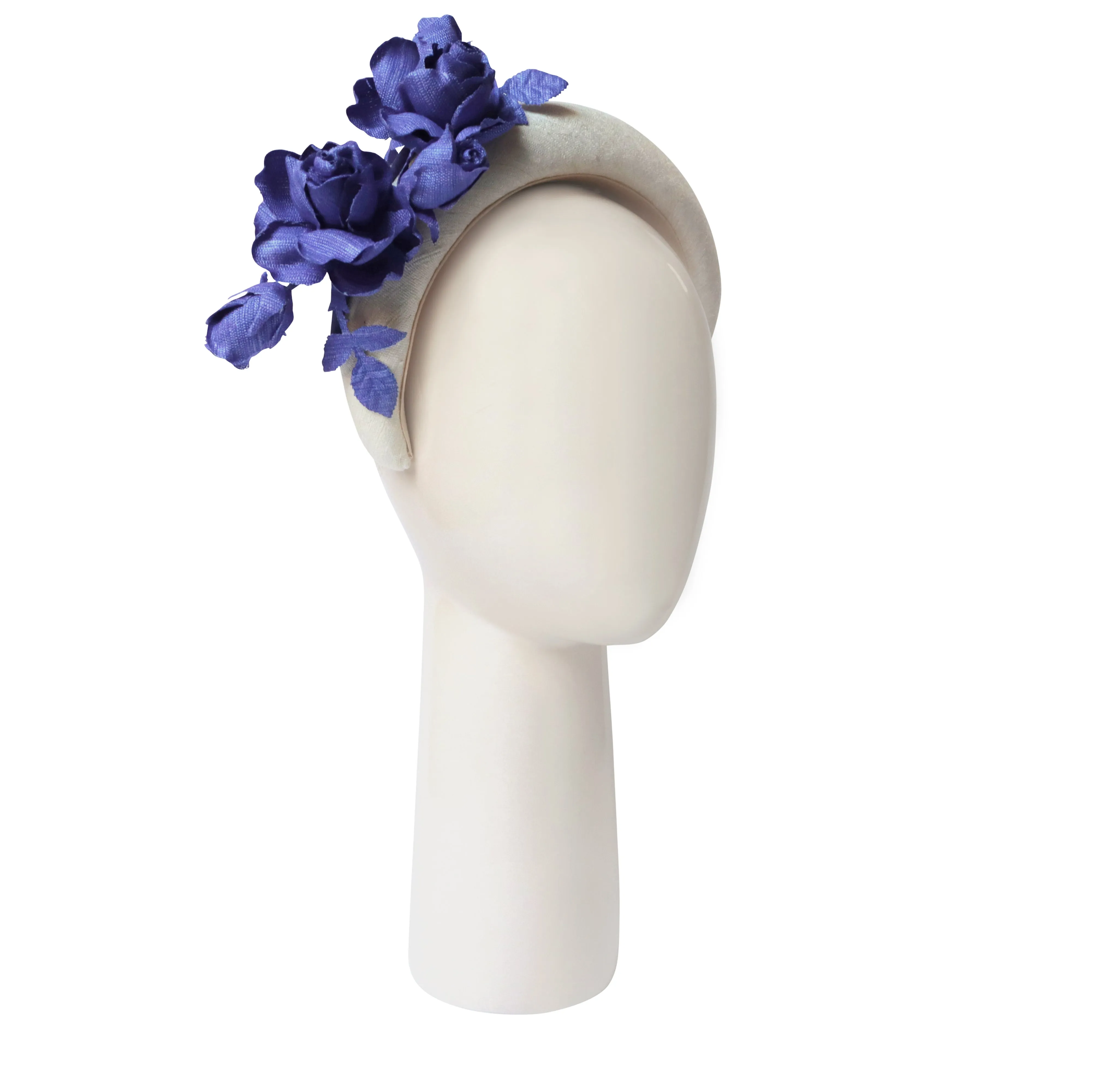 Hairband in Jacaranda and Ivory