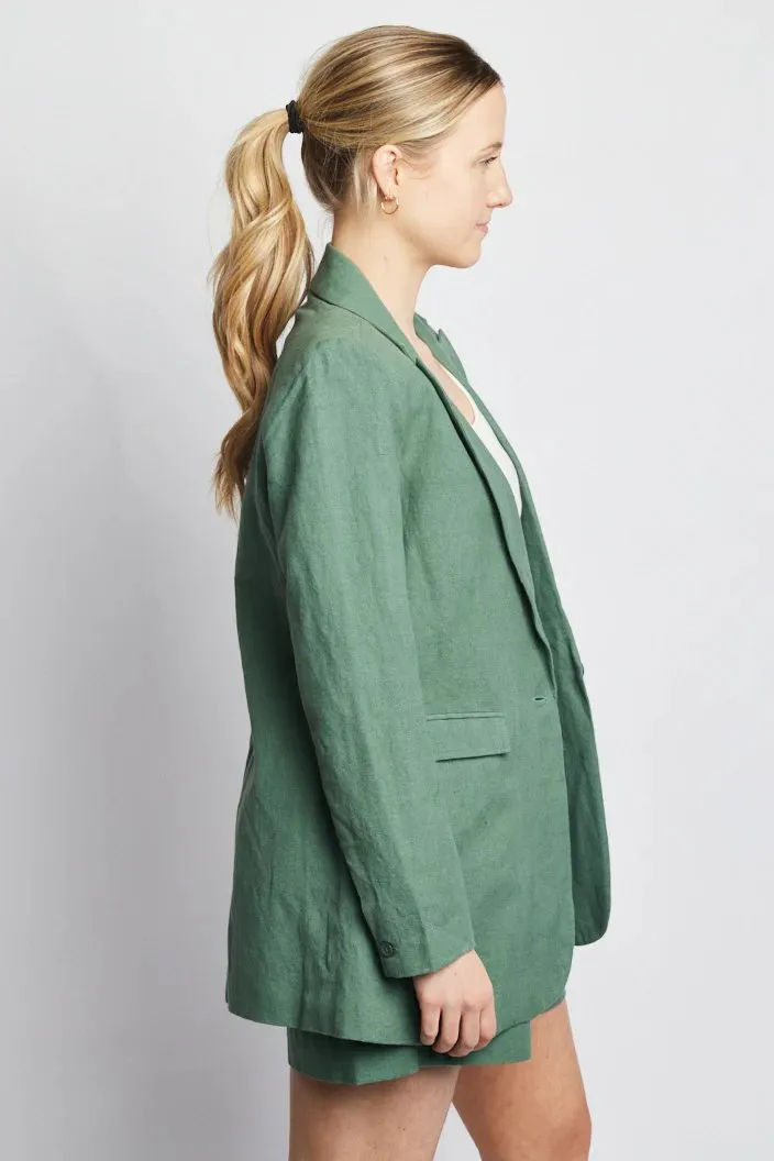 Heather Linen Blazer