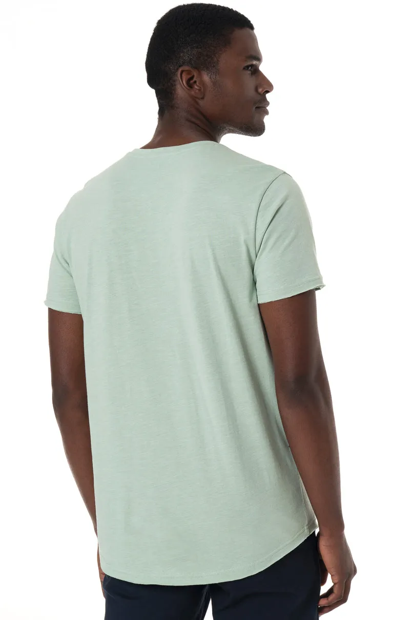 Henley T-Shirt _ 151840 _ Sage