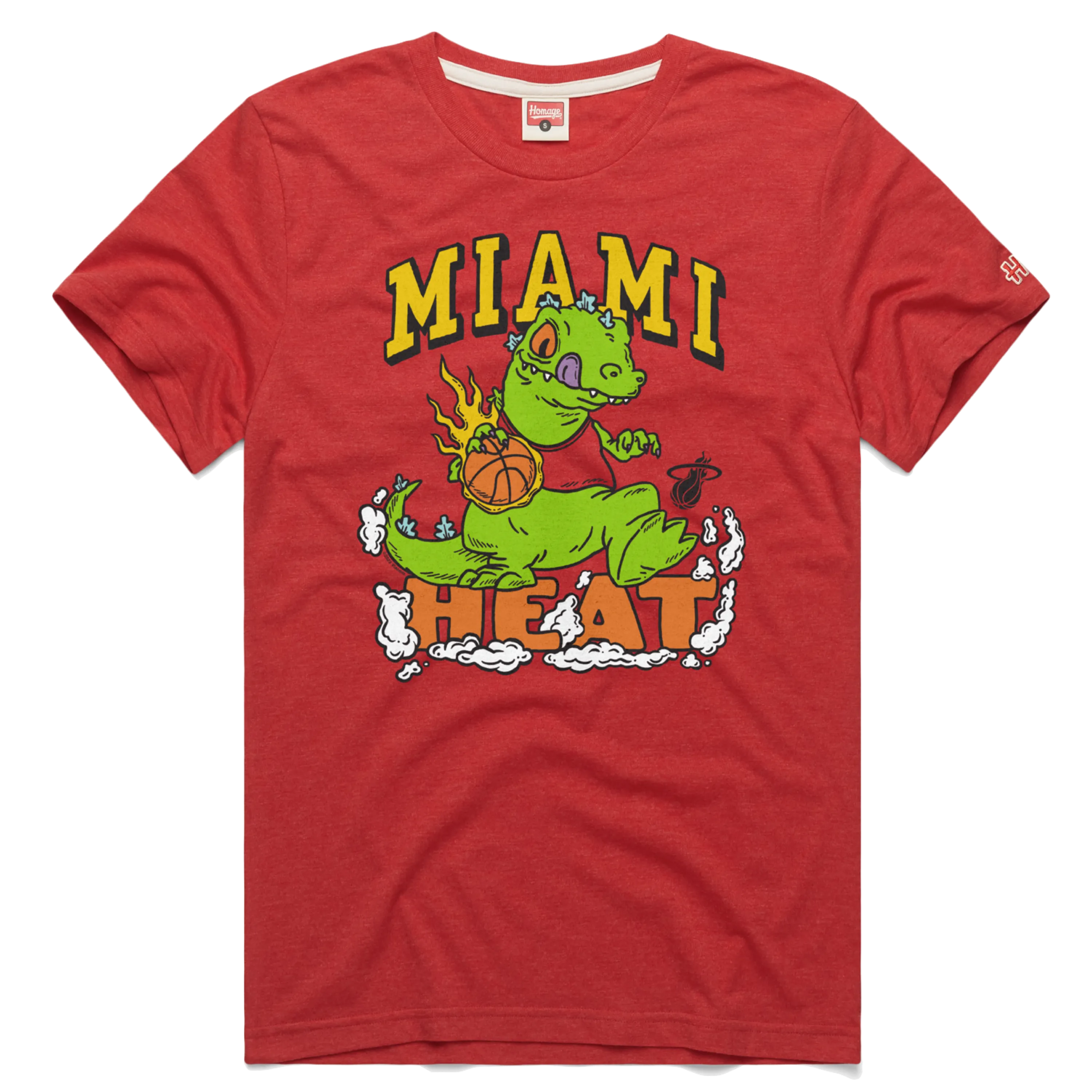 Homage Miami HEAT Rugrats Reptar Tee