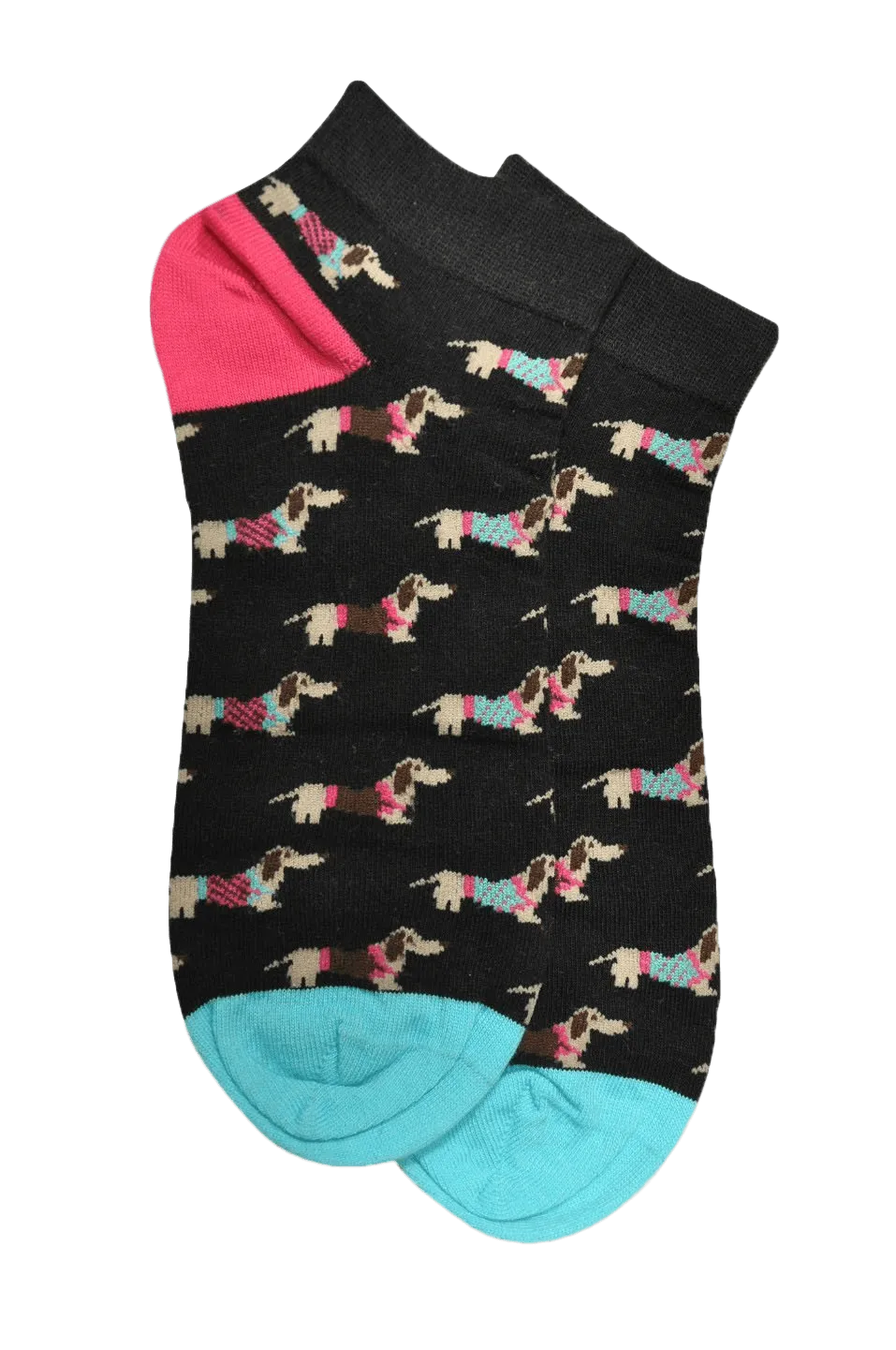 Hot Dog Ankle Socks | Black Socks