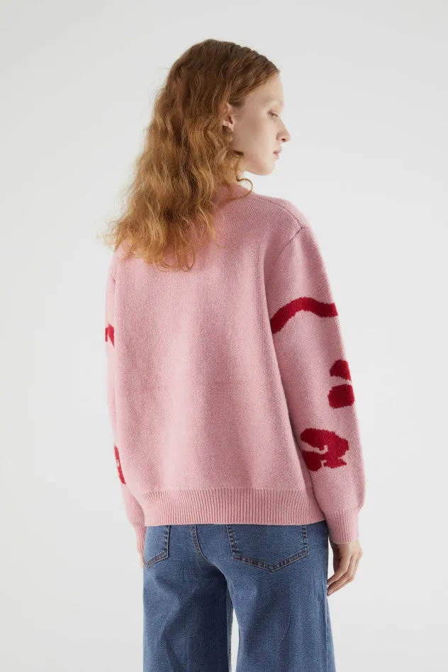 Jacquard Sweater - Pink