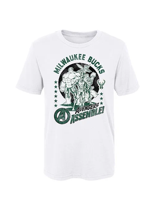 Juvenile Outerstuff Avengers Squad Milwaukee Bucks T-Shirt