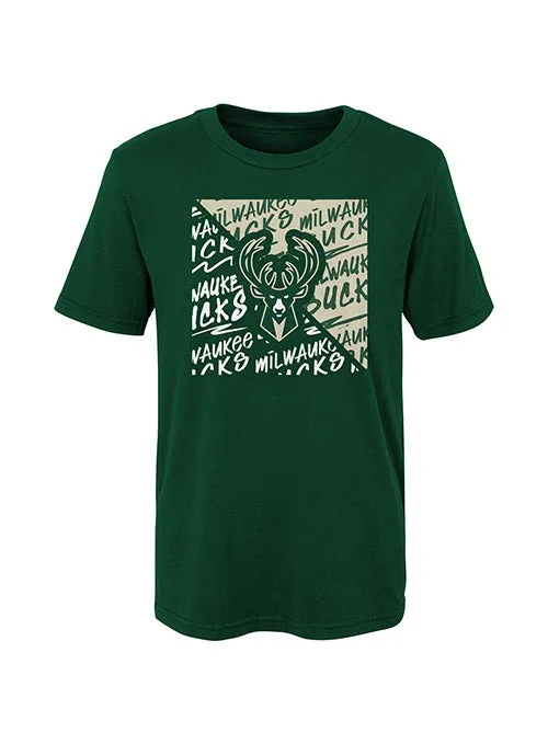 Juvenile Outerstuff Divide Milwaukee Bucks T-Shirt