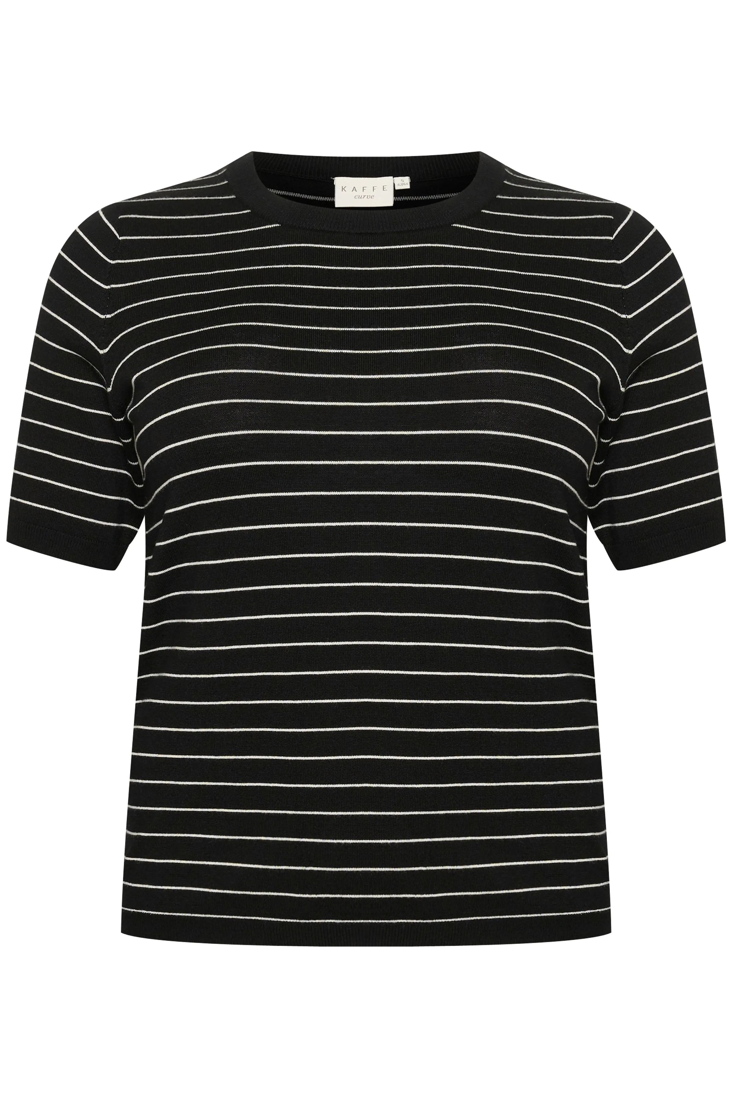 Kaffe KAlizza striped knit black/turtledove