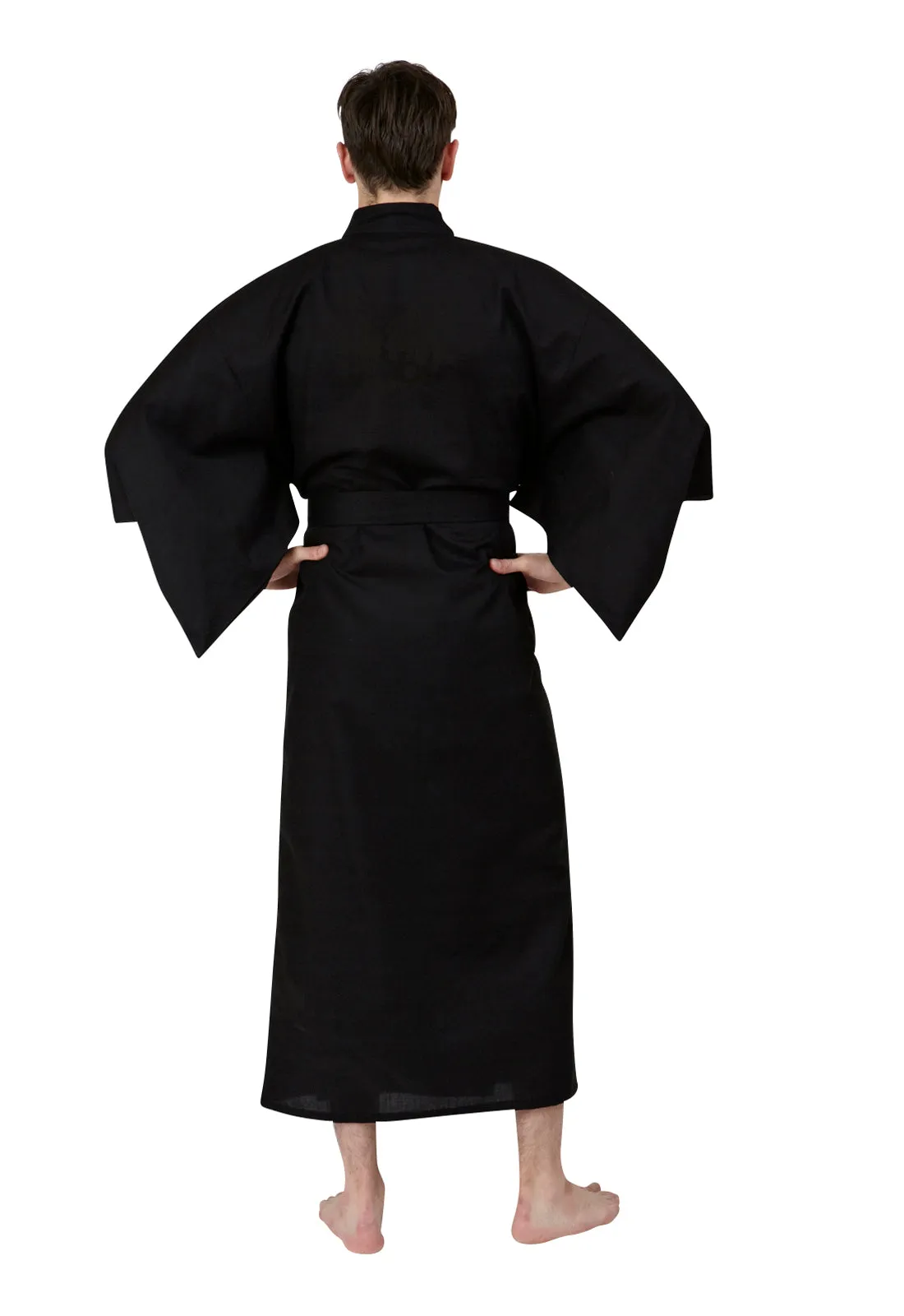 Kuro Long Cotton Kimono for Men