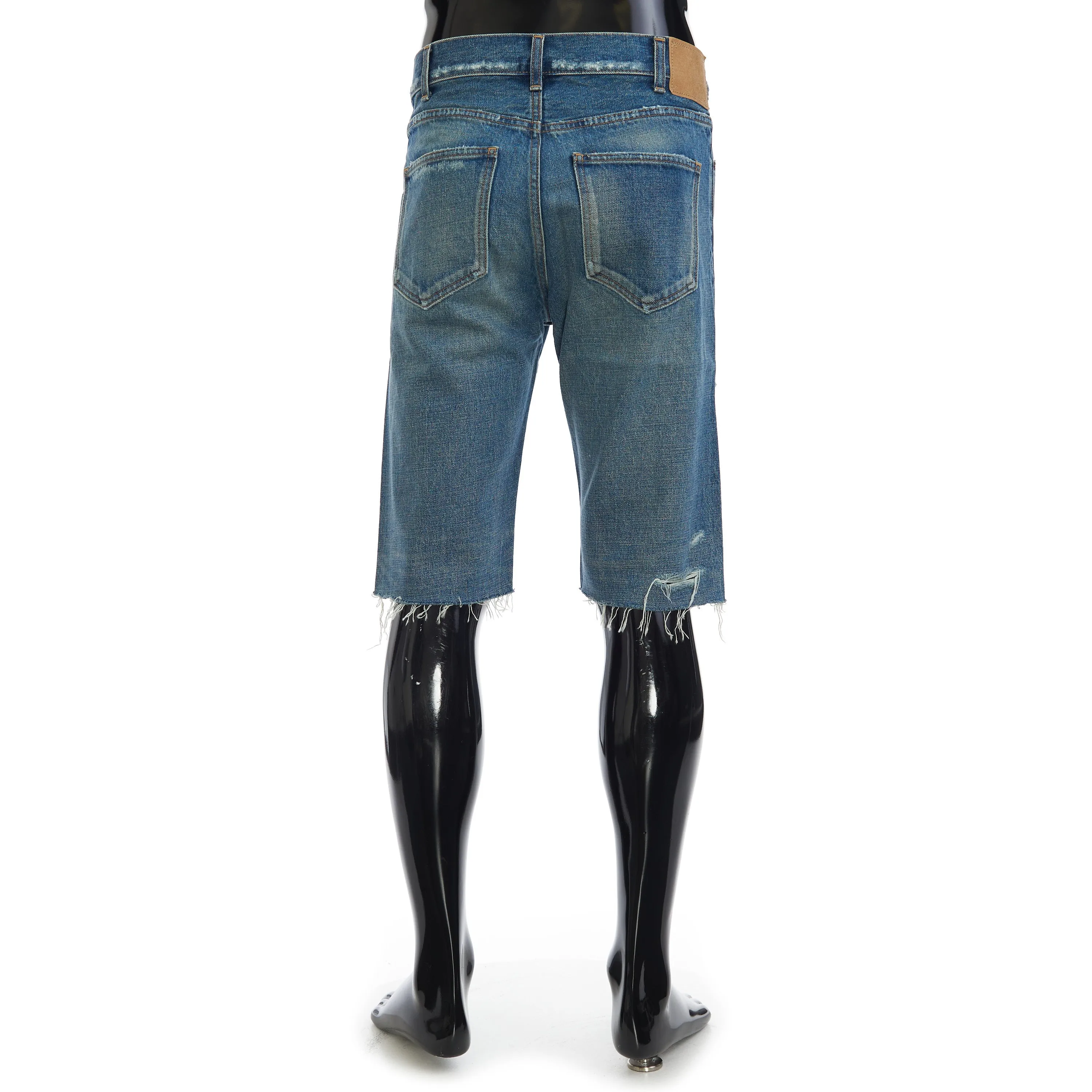 Kurt Mid-Rise Shorts In Destroyed Thrash Wash Denim