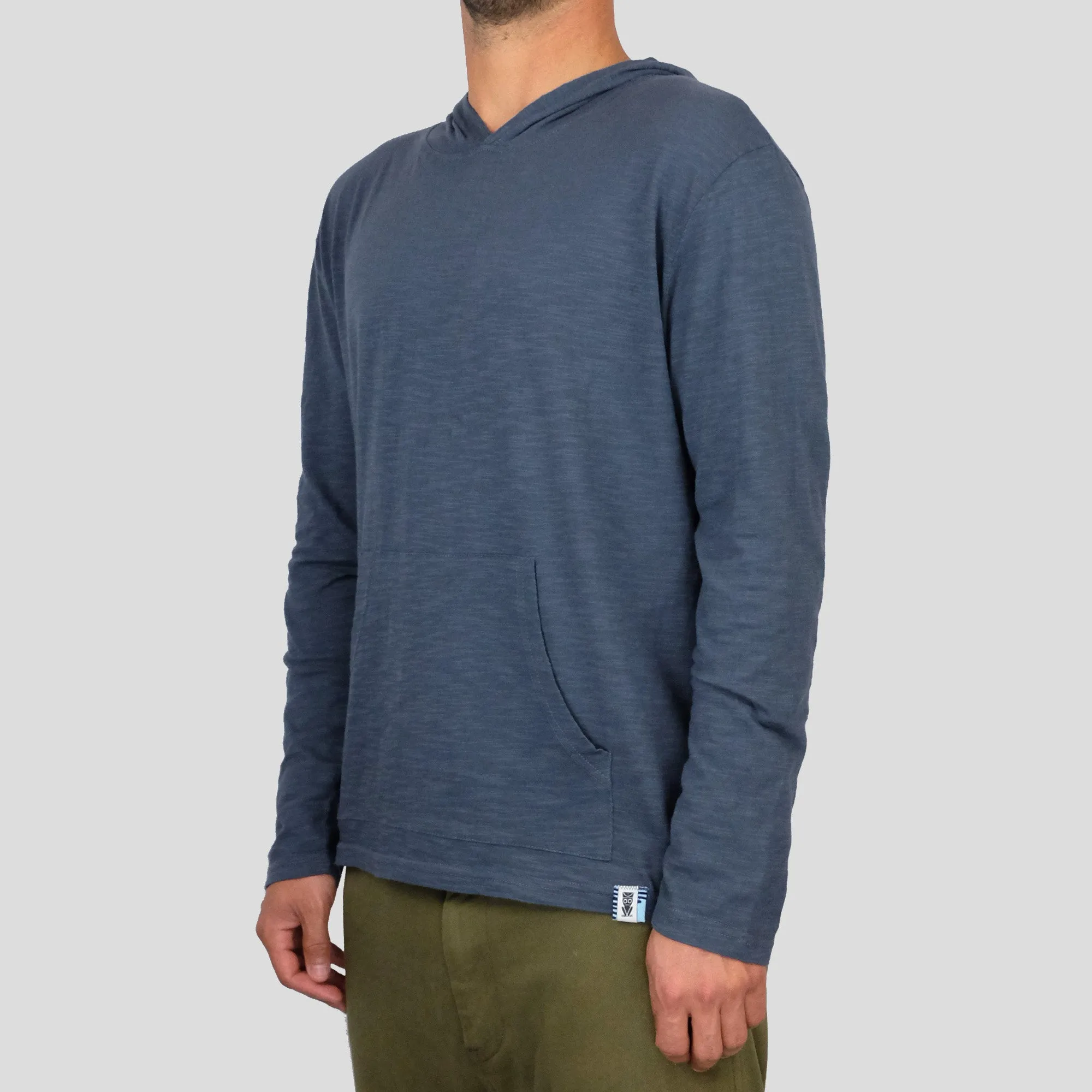 Long Sleeve Hoodie Blue