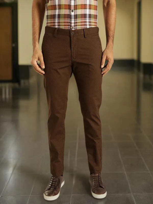 Men Brooklyn Fit Cotton Stretch Trouser