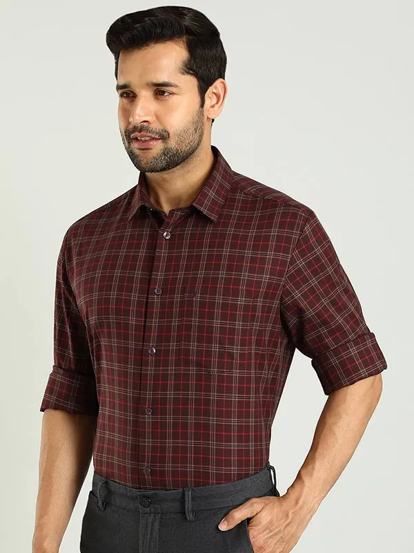 Men Checked Full Sleeve Cotton Shirt