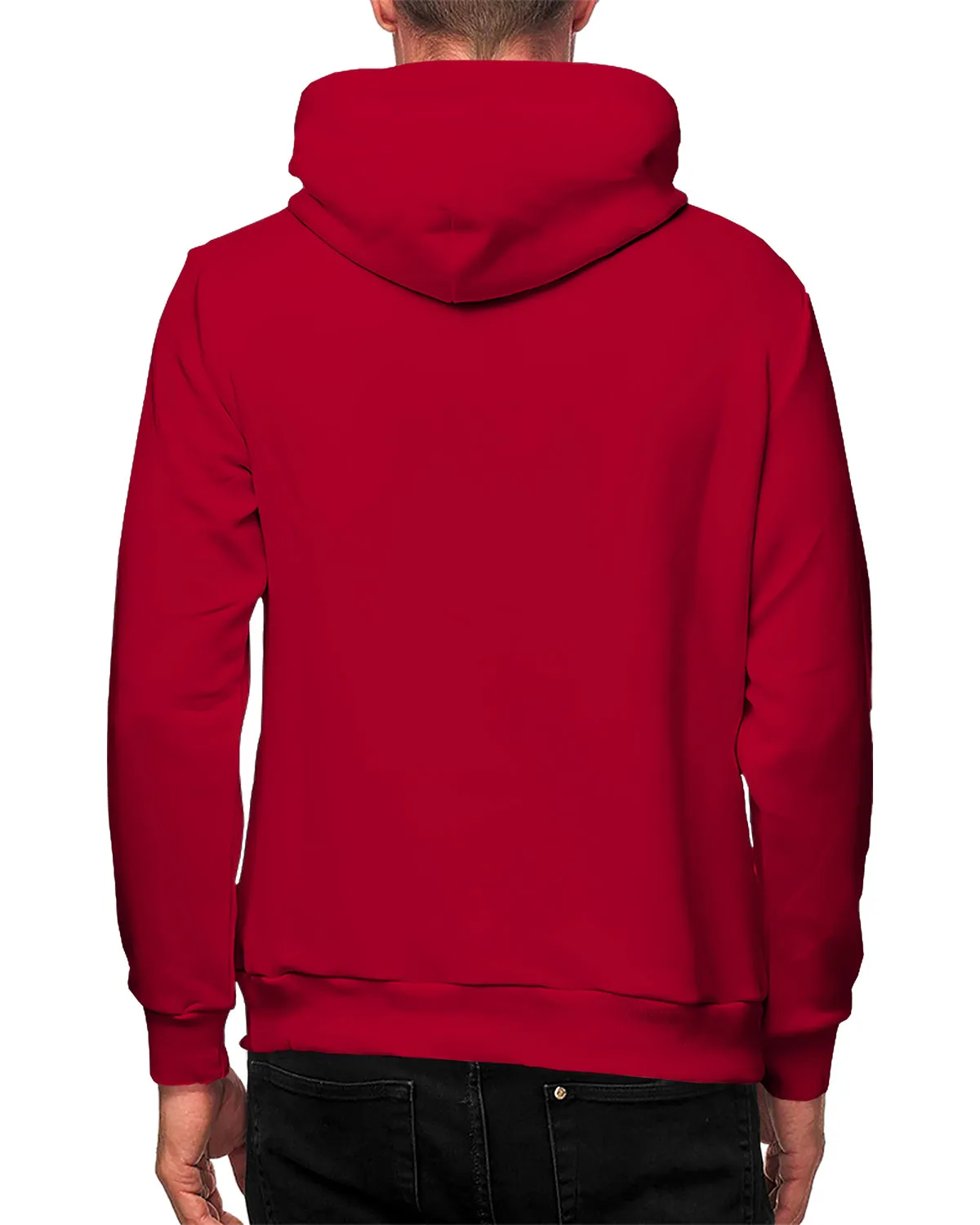 men Hooded red Sweatshirt