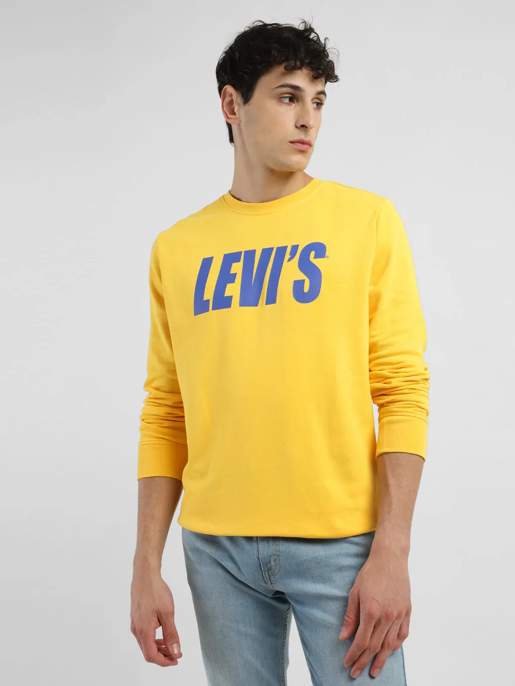 Men's Brand Logo Crew Neck Sweatshirt