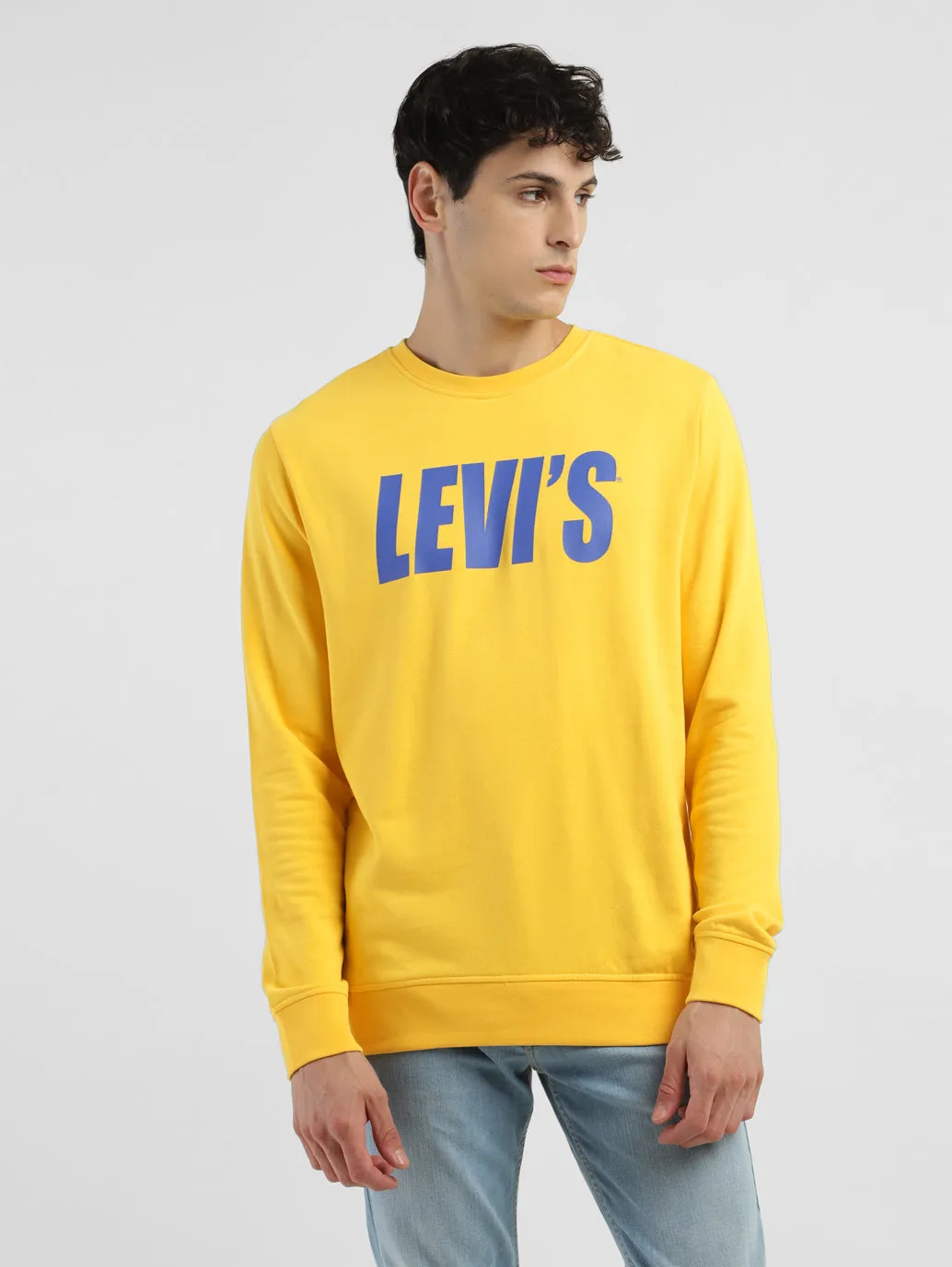 Men's Brand Logo Crew Neck Sweatshirt