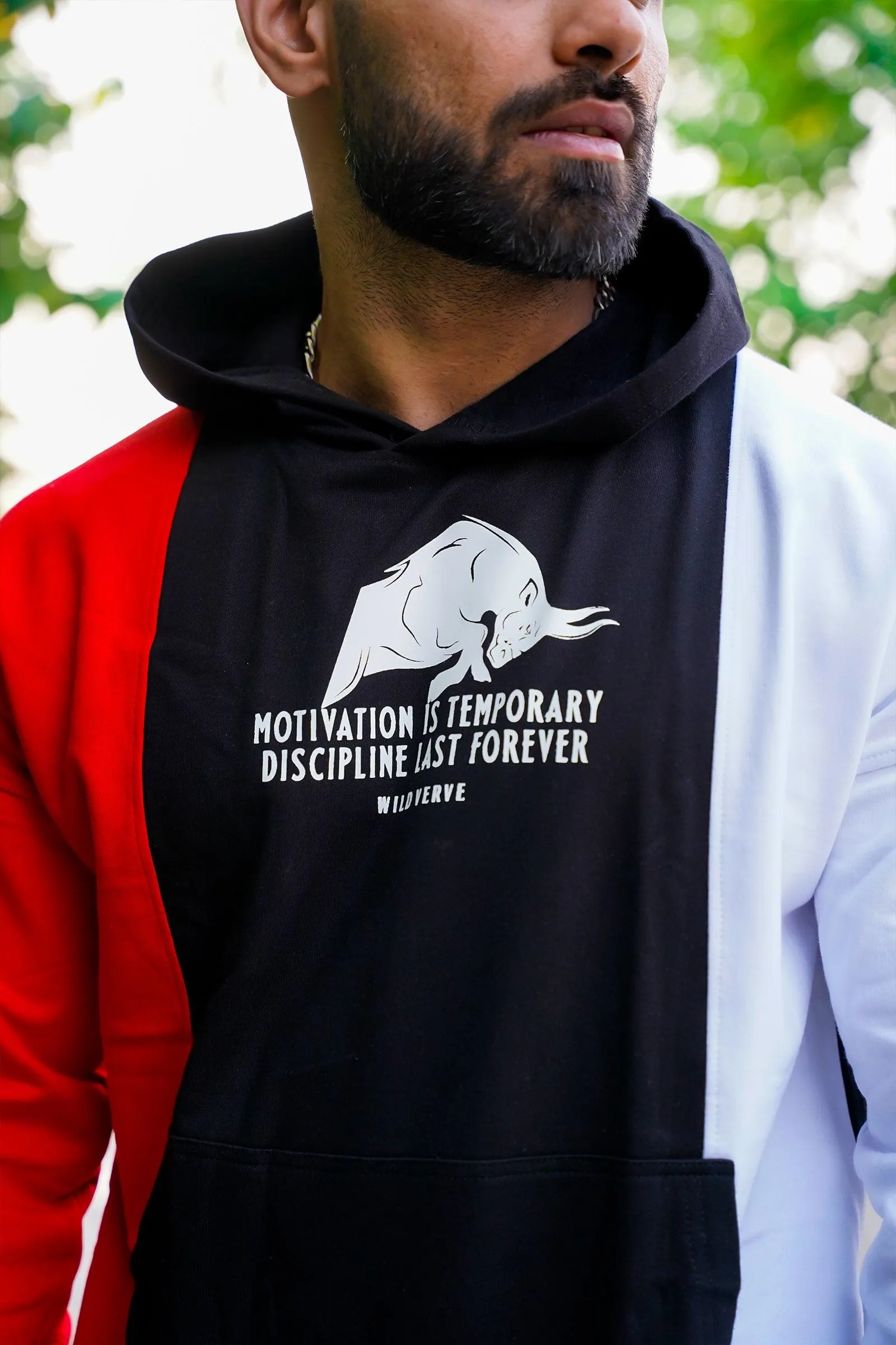 MOTIVATION IS TEMPORARY TRIPLE TONE HOODIE