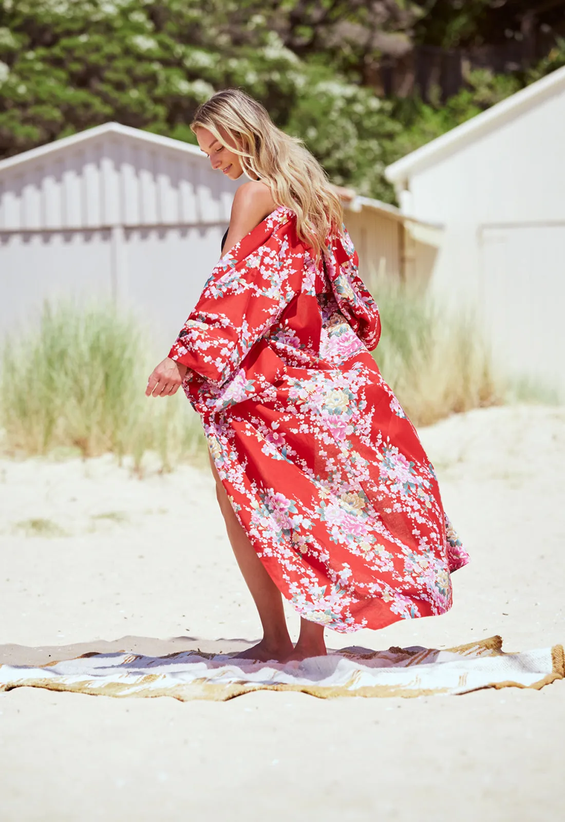 Orchis Resort Long Cotton Kimono