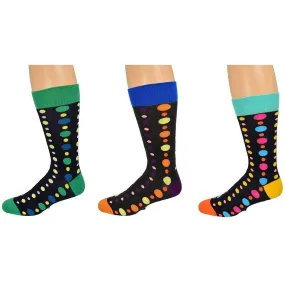 Polka Dot Pattern Colorful Crew Cotton Socks