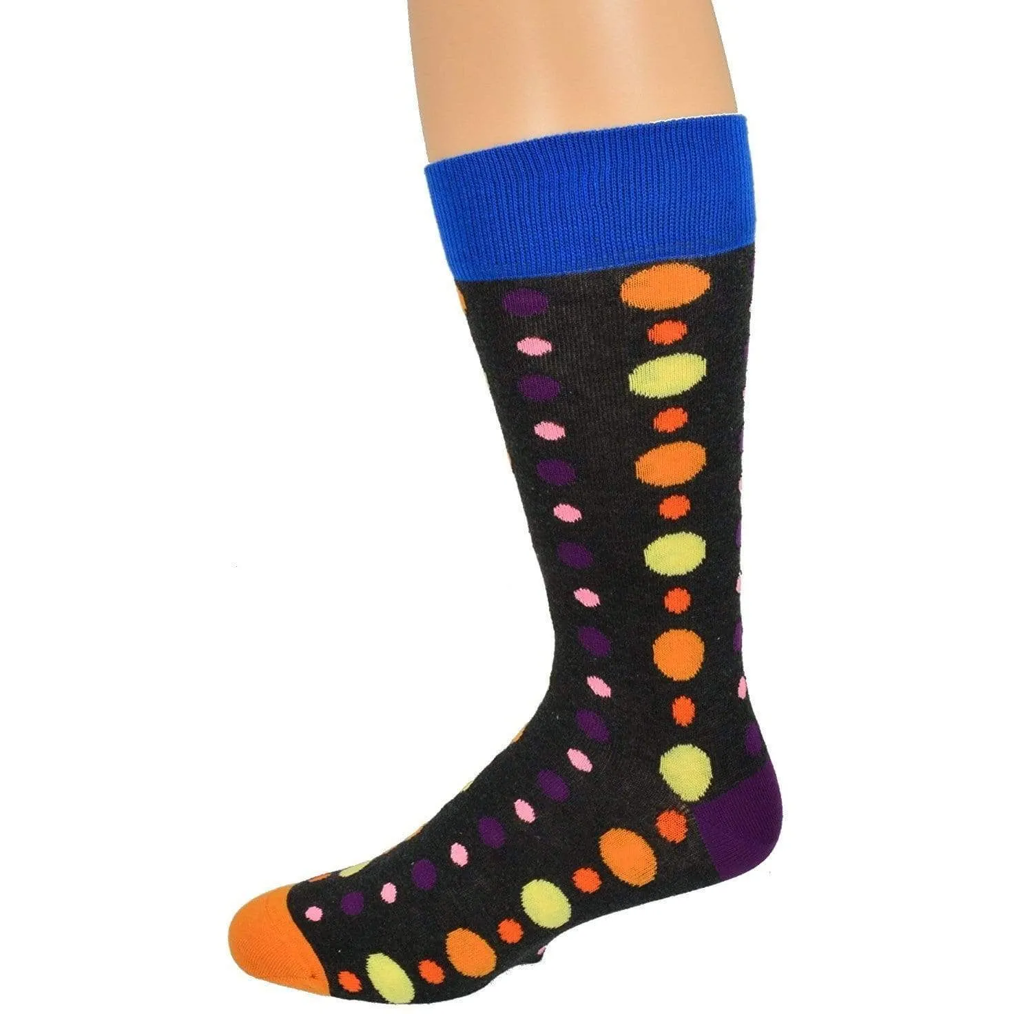 Polka Dot Pattern Colorful Crew Cotton Socks