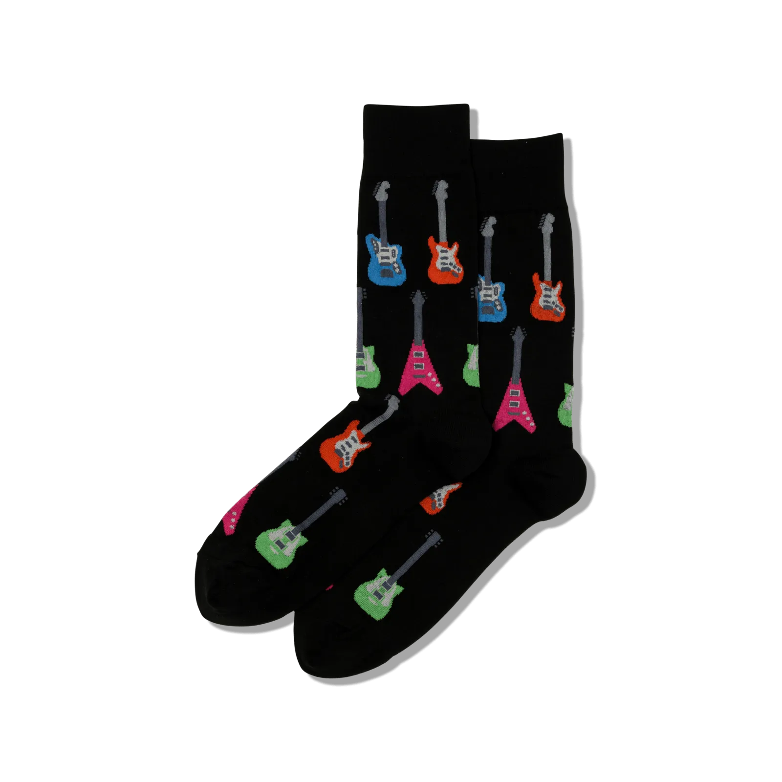 "Electric Guitars" Crew Socks by Hot Sox - Large