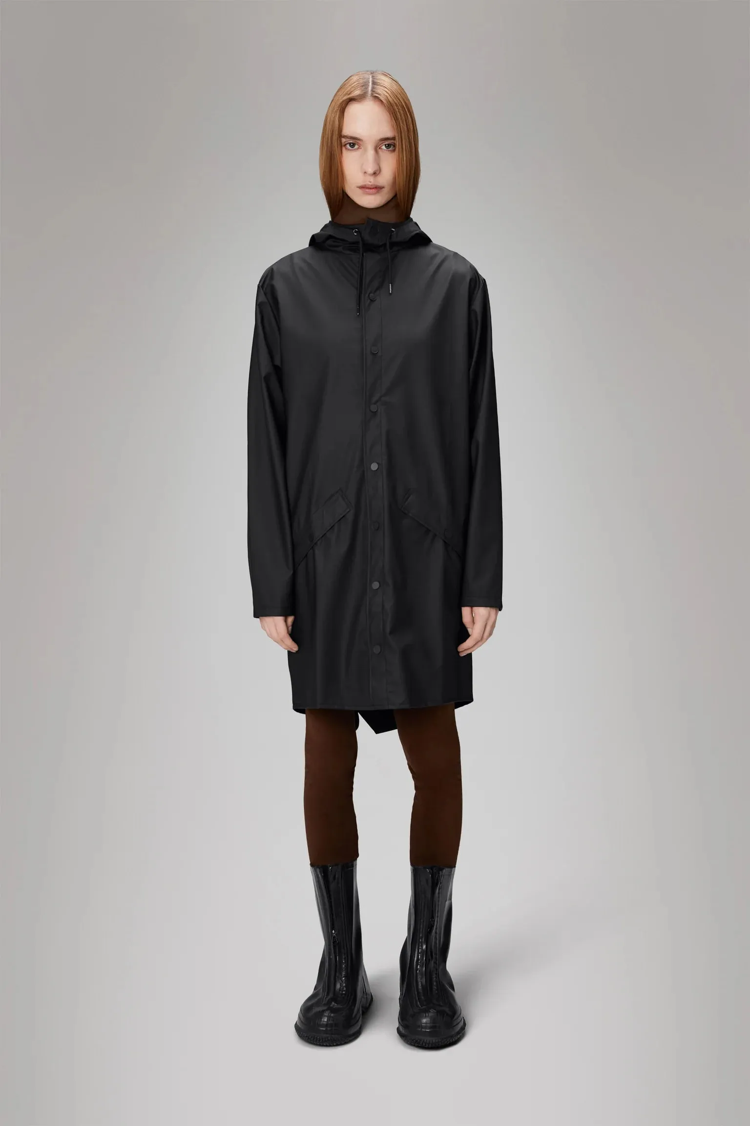 Rains Long Jacket W3 Black