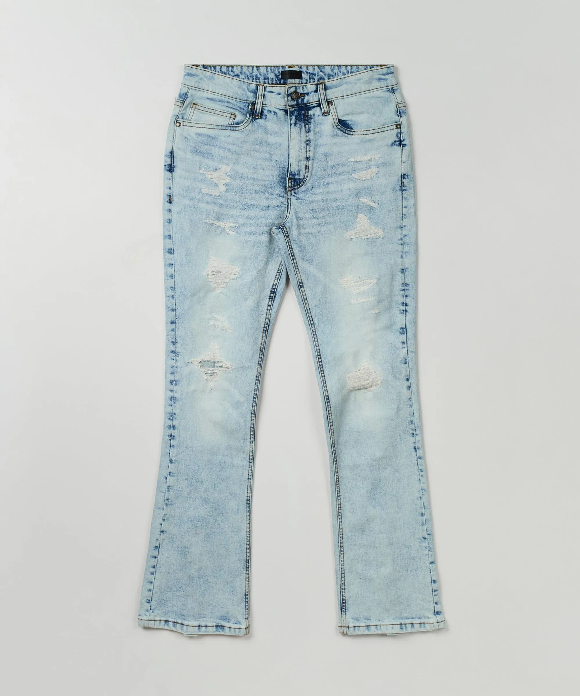 Saucey Light Wash Flare Denim Jeans