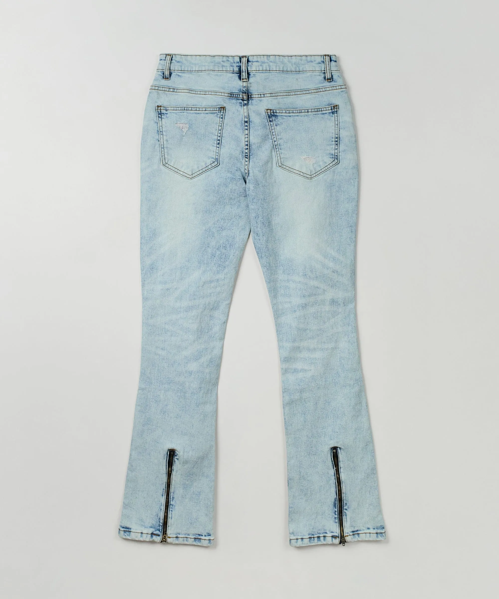 Saucey Light Wash Flare Denim Jeans