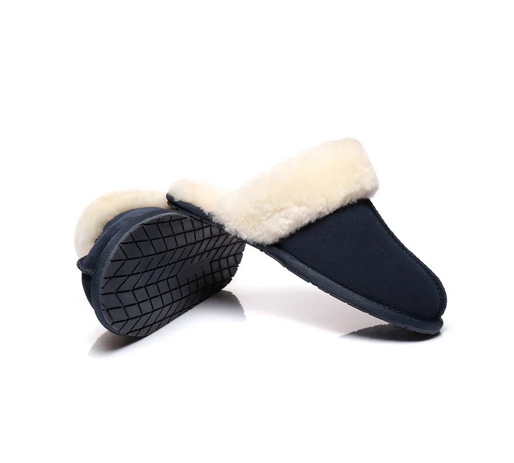 Slippers,Australia Premium Sheepskin,Unisex Rosa Scuff