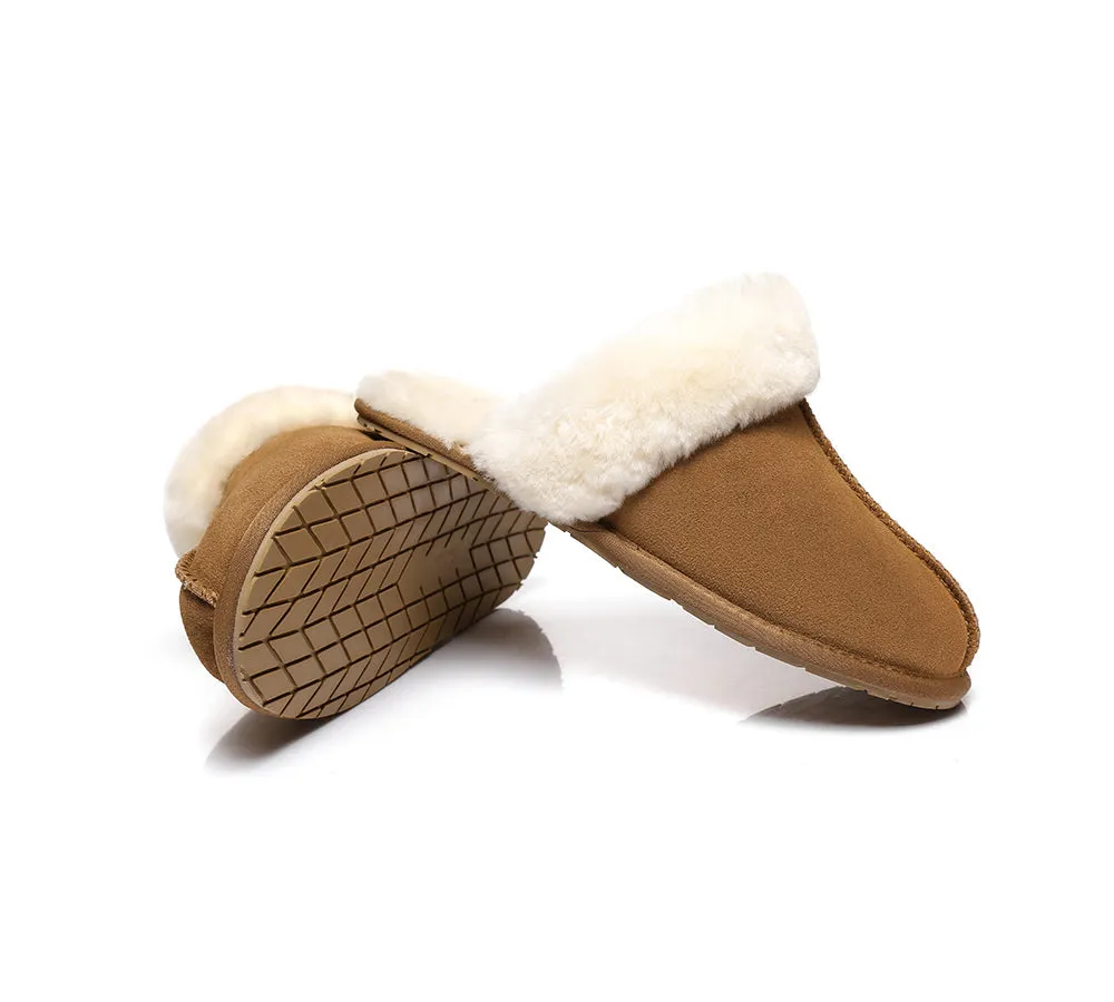 Slippers,Australia Premium Sheepskin,Unisex Rosa Scuff