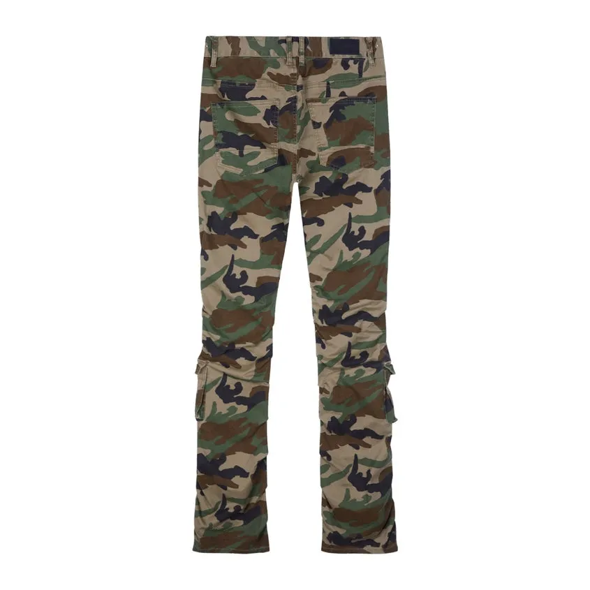 Stacked Utility Twill Pants - Wood Camo