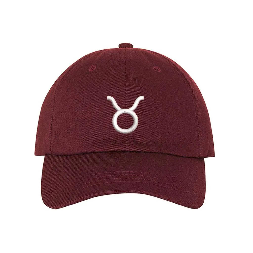 Taurus Baseball Hat -   Taurus Zodiac Symbol Hat