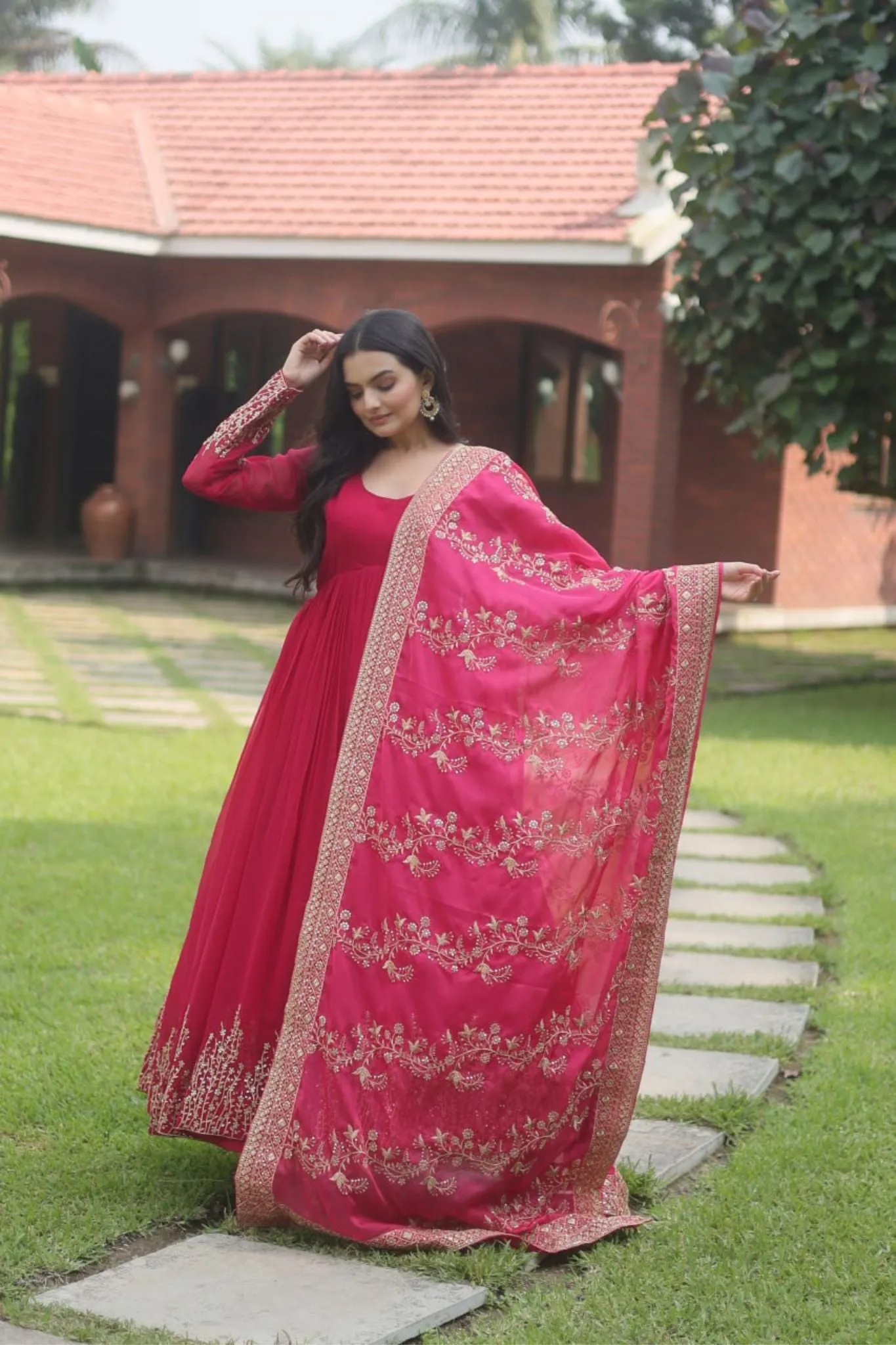 The Elegance Of Multi-Sequins Embroidery Work Gowns With Dupatta Collection