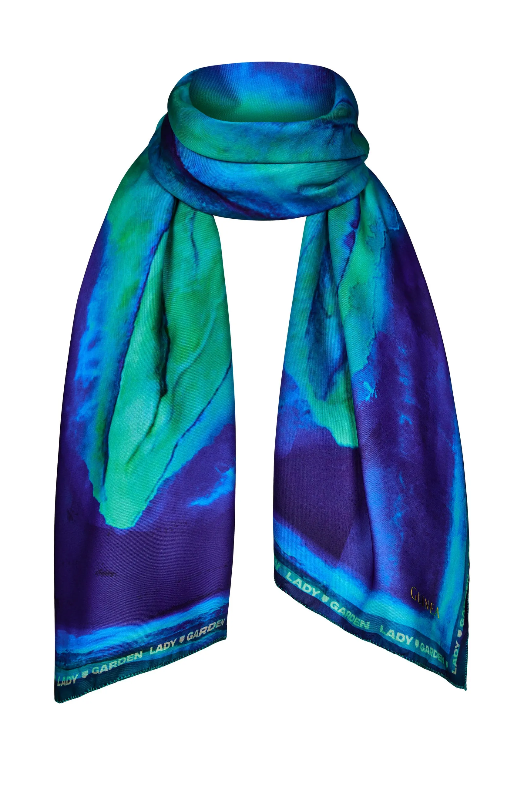 The Lady Garden Scarf - Peacock Blue